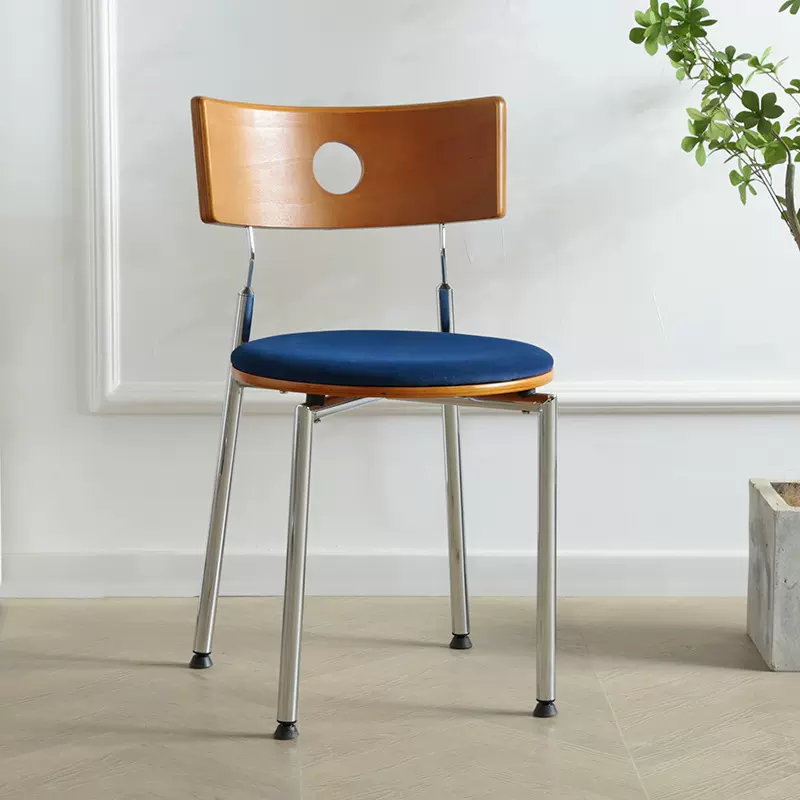 玛驰家具中古餐椅丹麦设计师椅子实木靠背书桌椅家用小户型休闲椅