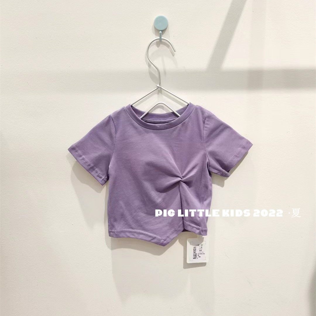 女童短袖T恤夏裝2023新款中小兒童洋氣t網紅炸街寶寶韓版夏季上衣