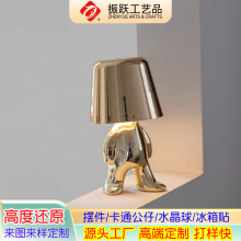 摆件人偶台灯桌面摆件新款树脂公仔创意礼物小摆件树脂工艺品