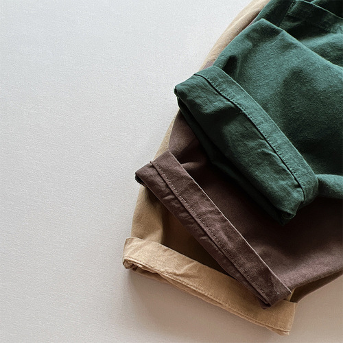 Knock on style ~ Children's personalized Korean wide-leg pants 2024 spring and autumn new style casual loose harem pants for boys and girls