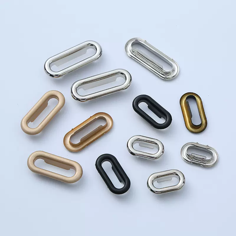 金属铜槽扣椭圆鸡眼扣 铜U形气眼椭圆形气眼扣现货批发鸡眼纽扣