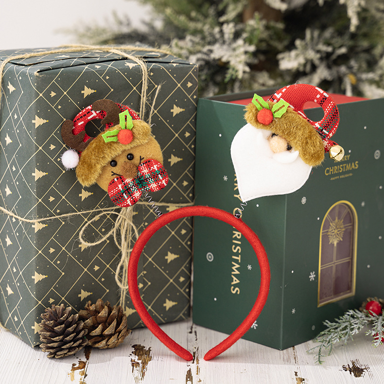 Set cerchietti di natale per feste con fermagli per capelli_voghion.com