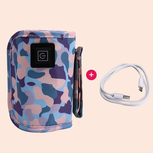 ●#Camouflage Style-Blue+Type-C Cable●