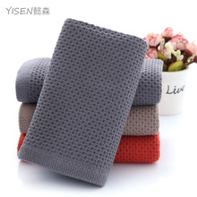 蜂窝毛巾全棉批发柔软吸水纯棉纱布华夫格擦手巾简约日用毛巾代发