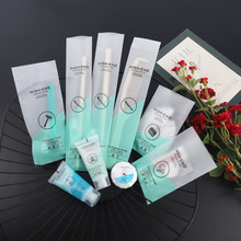 酒店一次性用品套装民宿客房秸秆牙刷梳子香皂洗漱批发环保