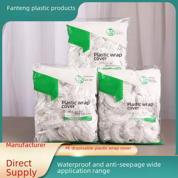 Plastic Wrap Covers, Food-Grade Disposable Plastic Wrap Covers, Kitchen-Specific Covers with Elastic Openings for Bowls and Leftovers