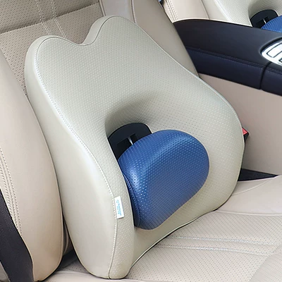 Waist support for Drivers - Driver's Seat - khaki-leather-adjustable-lumbar-support-single-pack