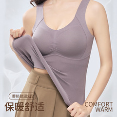 5A抗菌暖かいベルベットの保温ベストは下着のシルクを着ないでください。