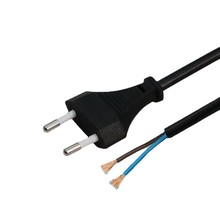 供應 歐規兩芯插頭電線  帶八字尾歐標電線 2x0.5x1.5米線