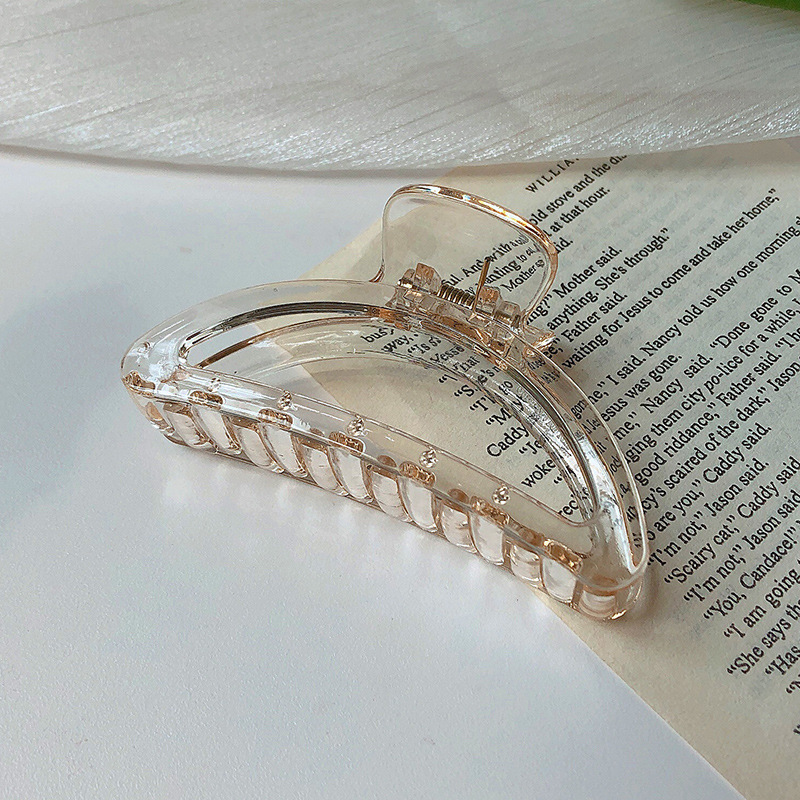 Pinza de pelo hembra Corea del Sur ins Cabeza trasera de niña retro estilo simple temperamento clip Red roja horquilla accesorios para el cabello