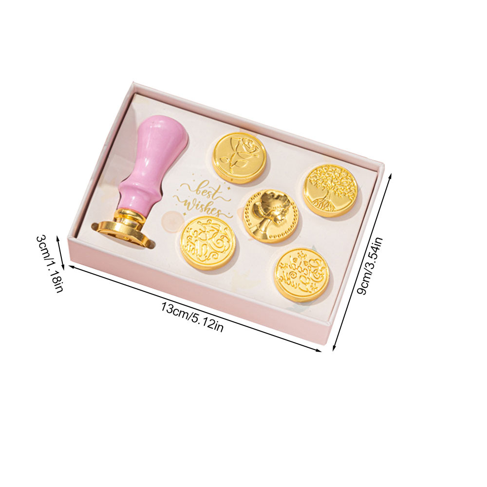 Nuevo macaron fuego pintura cera grano horno sello mano cuenta Día de San Valentín cumpleaños regalo fuego pintura sello conjunto completo al por mayor