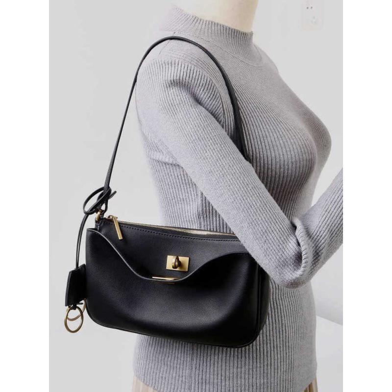 Women's Cross-Border New Vintage Kelly Bag Versatile Large-Capacity Rodeo Mahjong Bag Niche Luxury Shoulder Bag