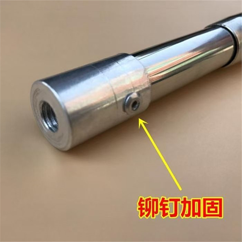 万能伸缩杆不锈钢多功能抄网杆加厚加固定位鱼叉竿子搭钩耙通用|undefined
