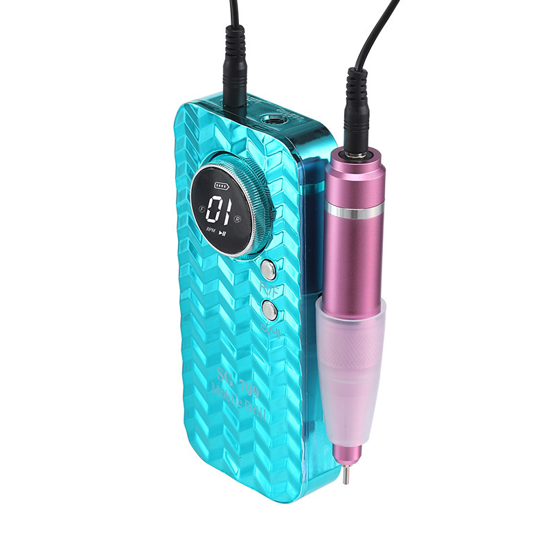 Lijadora de uñas eléctrica, tienda de uñas, manicura portátil, exfoliante de piel muerta, lijadora de armaduras de almacenamiento eléctrico, lijadora de armaduras transfronteriza