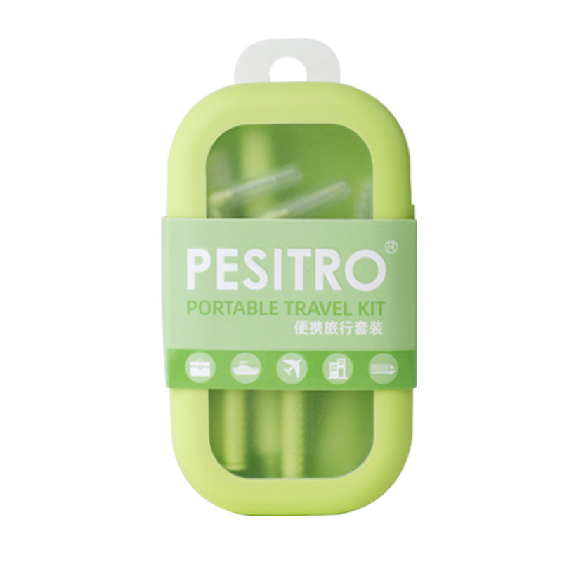 PESITRO ポータブルトラベルセット、機内持ち込み用アメニティ収納ボックス、旅行に必要なミニポケット|undefined