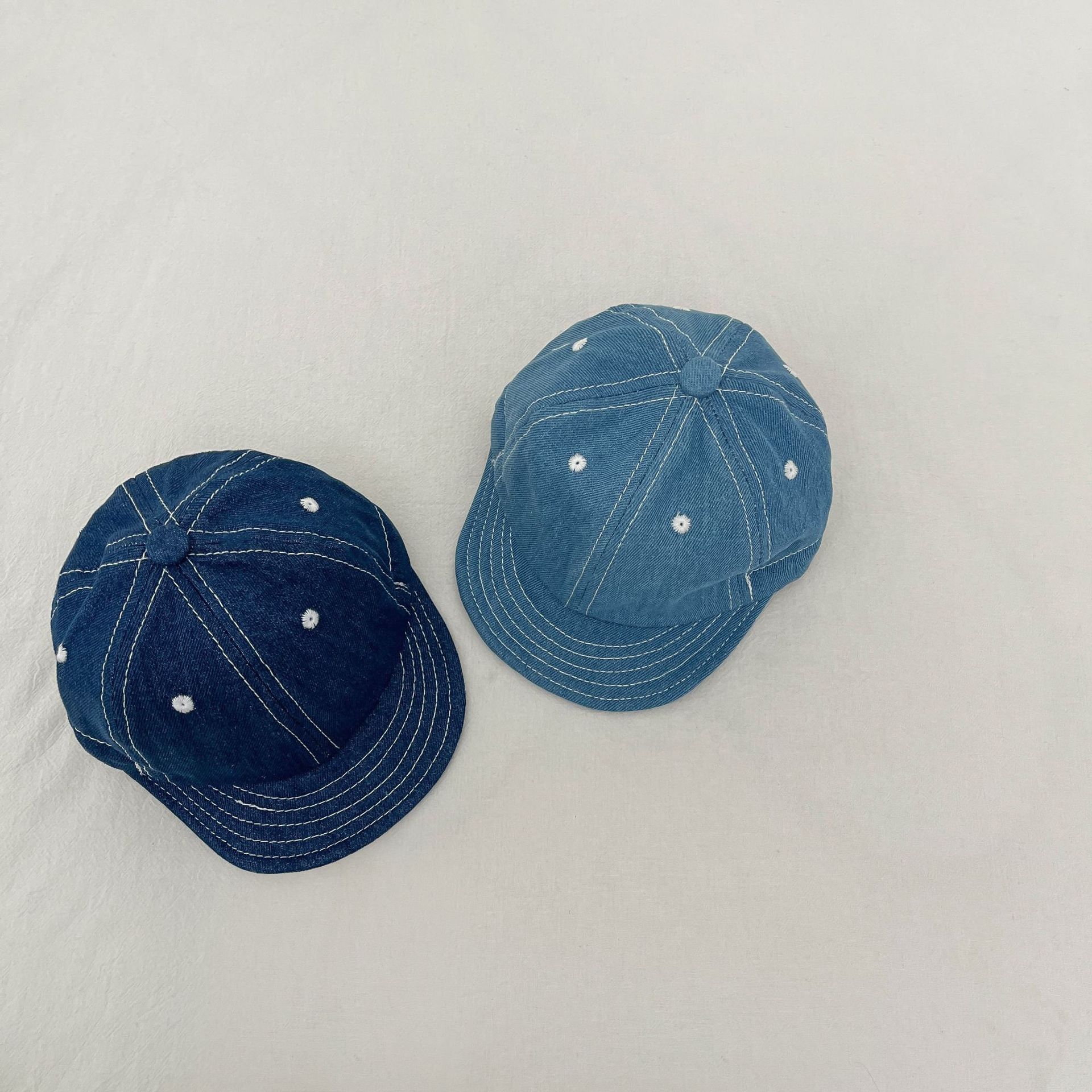 Gorra de mezclilla de verano, gorra de béisbol con cordón de personalidad guapa para bebés, niños y niñas, sombreros finos de protección solar, marea
