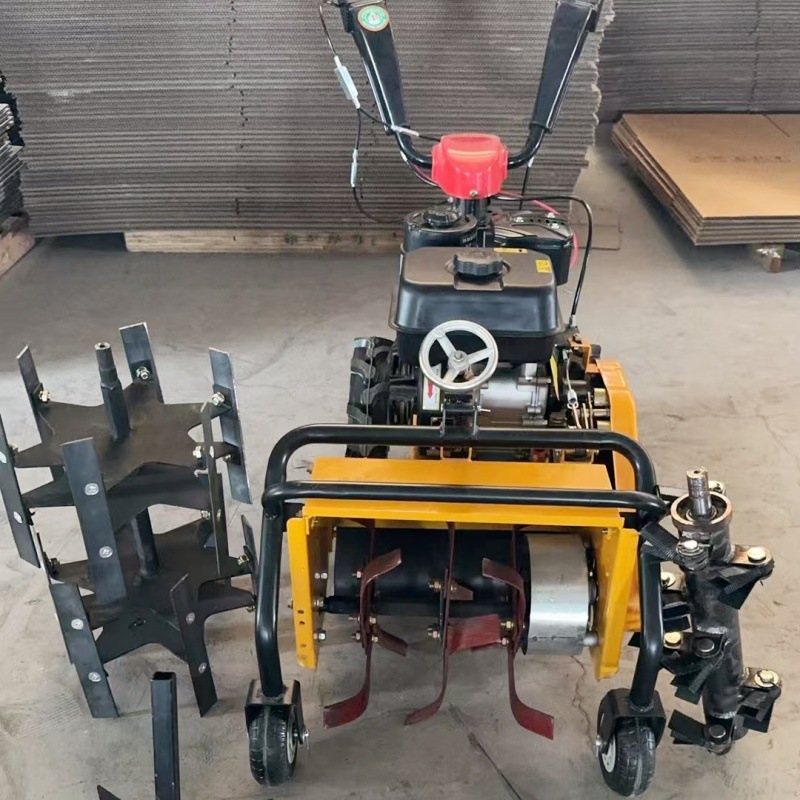 操作简单手扶式菜地微耕机 多功能果园松土旋耕机 双刀盘除草机