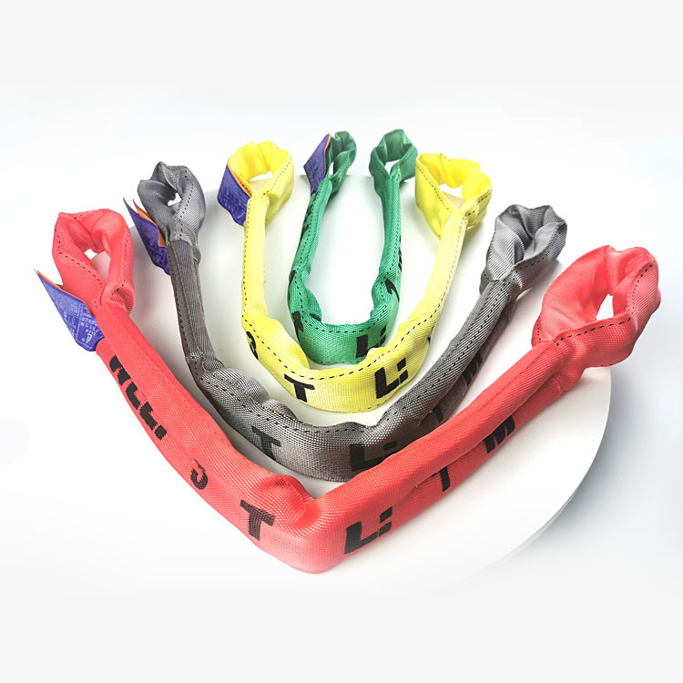 欧标双眼柔性吊装带重型圆形环形柔性吊装带日标柔性吊带起重吊带