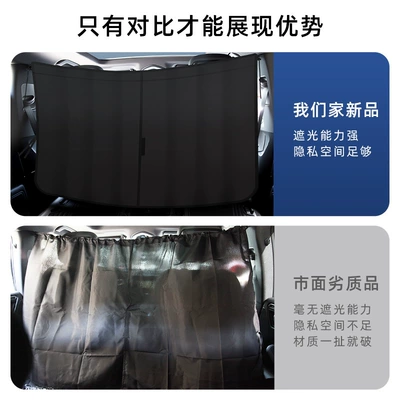 Front and Rear Privacy Rooms, Sun shade