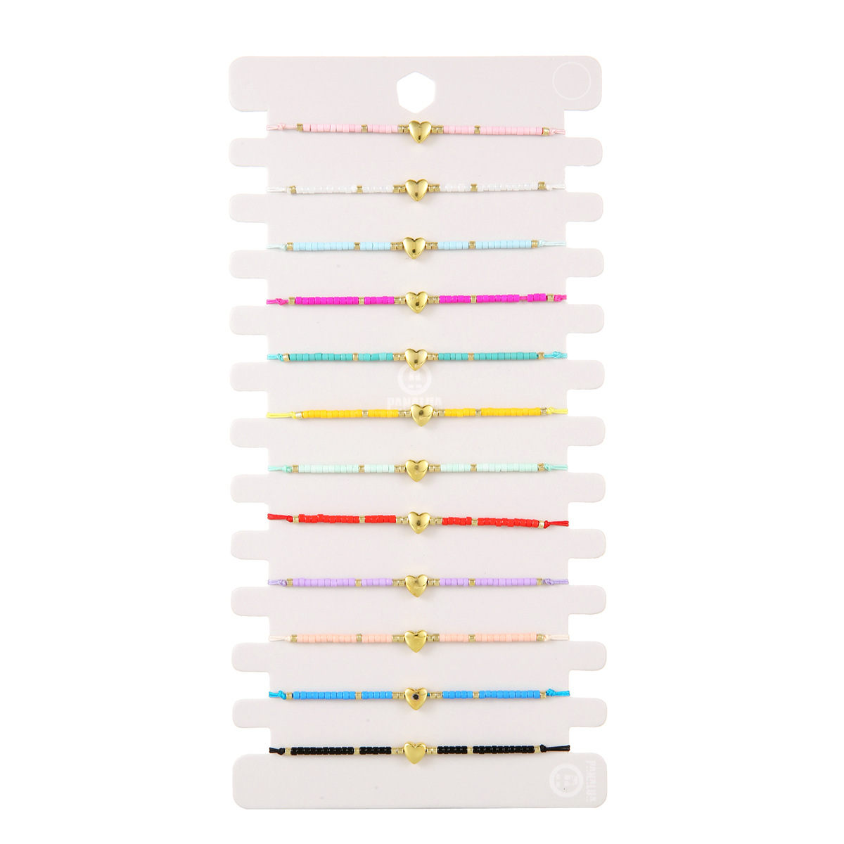 28g Weight Slider Clasp Closure Clasp Closure Type Bohemian Geometric Heart Shape Seed Bead Cord In Chain Slider Clasp Closure String Bracelets Wholesale
