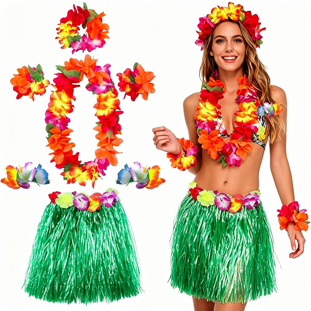 Transfronterizos directos para Hawaii Carnival Party Grass Set Amazon Kindergarten Adult Show Props Hover