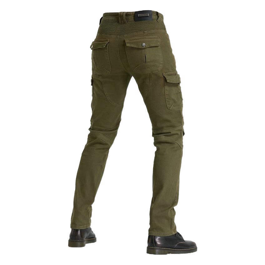 Nuevos pantalones de motocicleta cuatro estaciones pantalones casuales Slim negro overoles motocicleta pantalones vaqueros de los hombres multi-bolsa