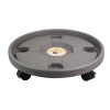 Thick -moving tray universal round -line circular plastic bottoming of water tray potted water connecting water, universal wheel foreign trade supply