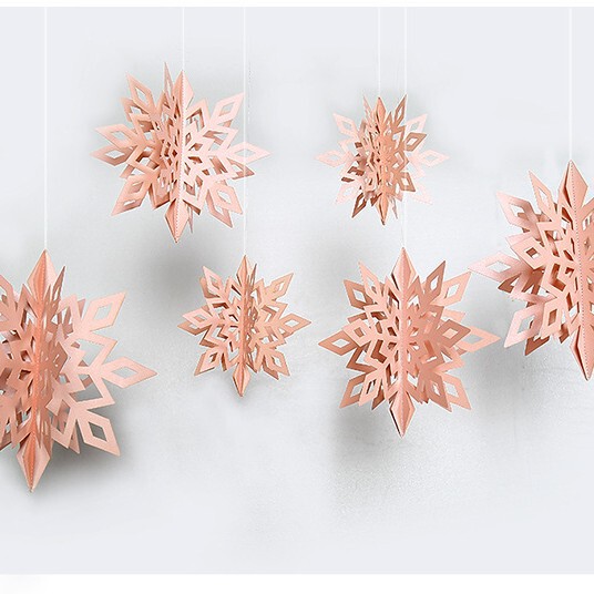 鏡面珠光3d雪花花旗クリスマス新年冬誕生日パーティーショーウインドー装飾配置|undefined