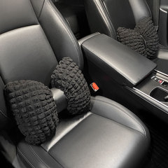 Car puff headrest, neck pillow, cushion, car seat lumbar support, car interior decoration, puff bow pillow for car