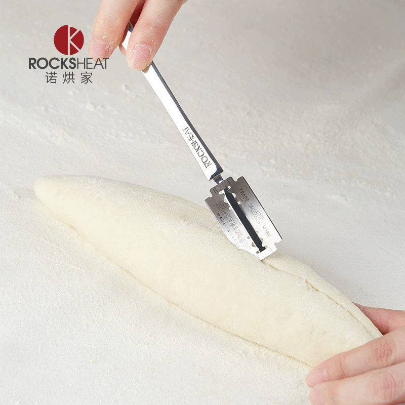 Нож для резки хлеба из нержавеющей стали для выпечки багетов, нож для резки мягкого европейского хлеба, нож для воды с щелочью, нож для резки хлеба с художественным узором.
