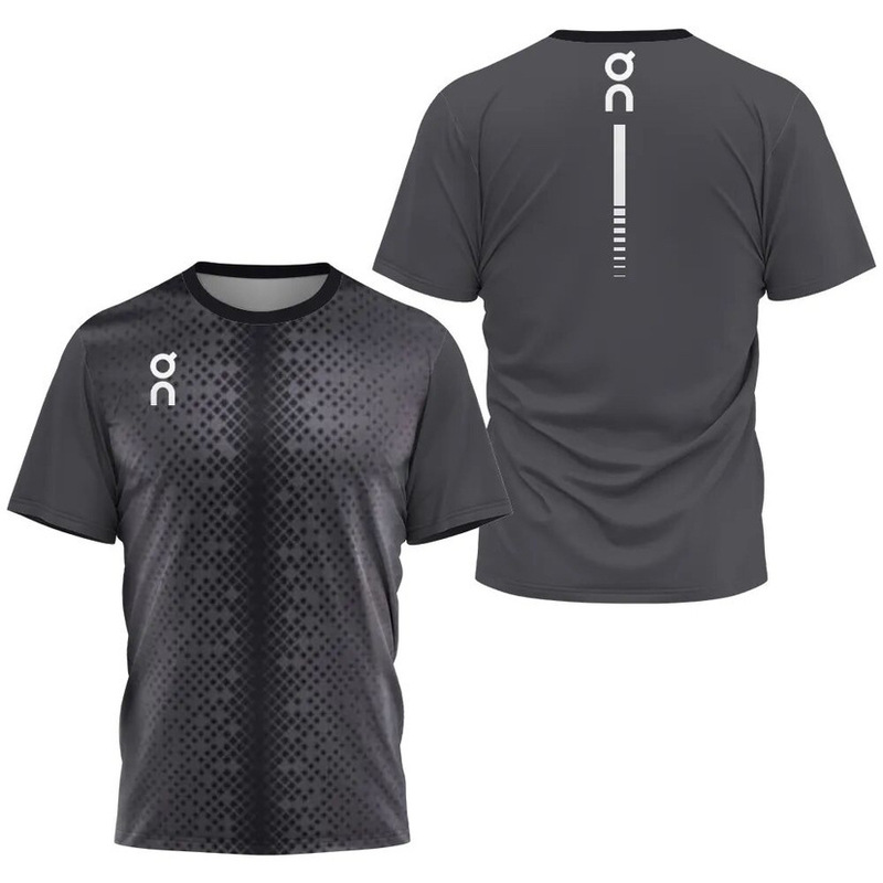 国境を越えた貿易アウトドアフィットネススポーツウェア男性と女性の半袖Tシャツカジュアルトップス夏速乾性素材トレーニングウェア|undefined