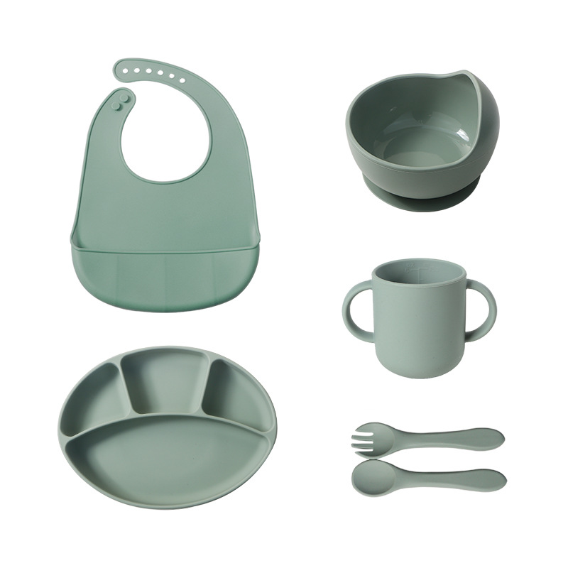 스플릿 플레이트와 더블 컵 + 그린 5 장 세트