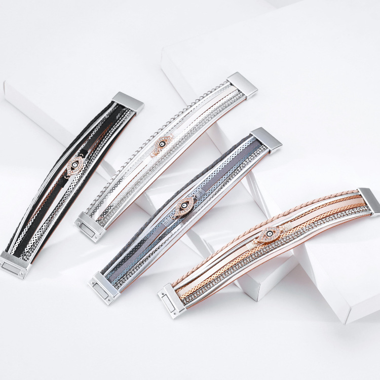 wholesale jewelry wide-brimmed eye shape bracelet Nihaojewelry