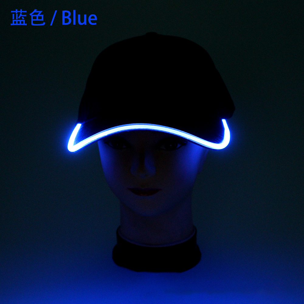 Concert LED sombrero de béisbol de ocio al aire libre turismo sombrero de luz de color sombrero de bar fiesta sombrero de lengua de pato