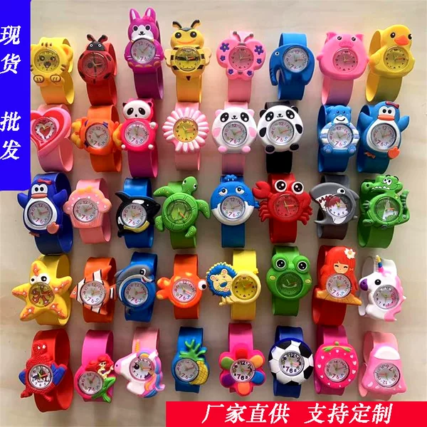 Children's Cartoon Watch Green Water Turtle Quartz Watch Student Gift Toy