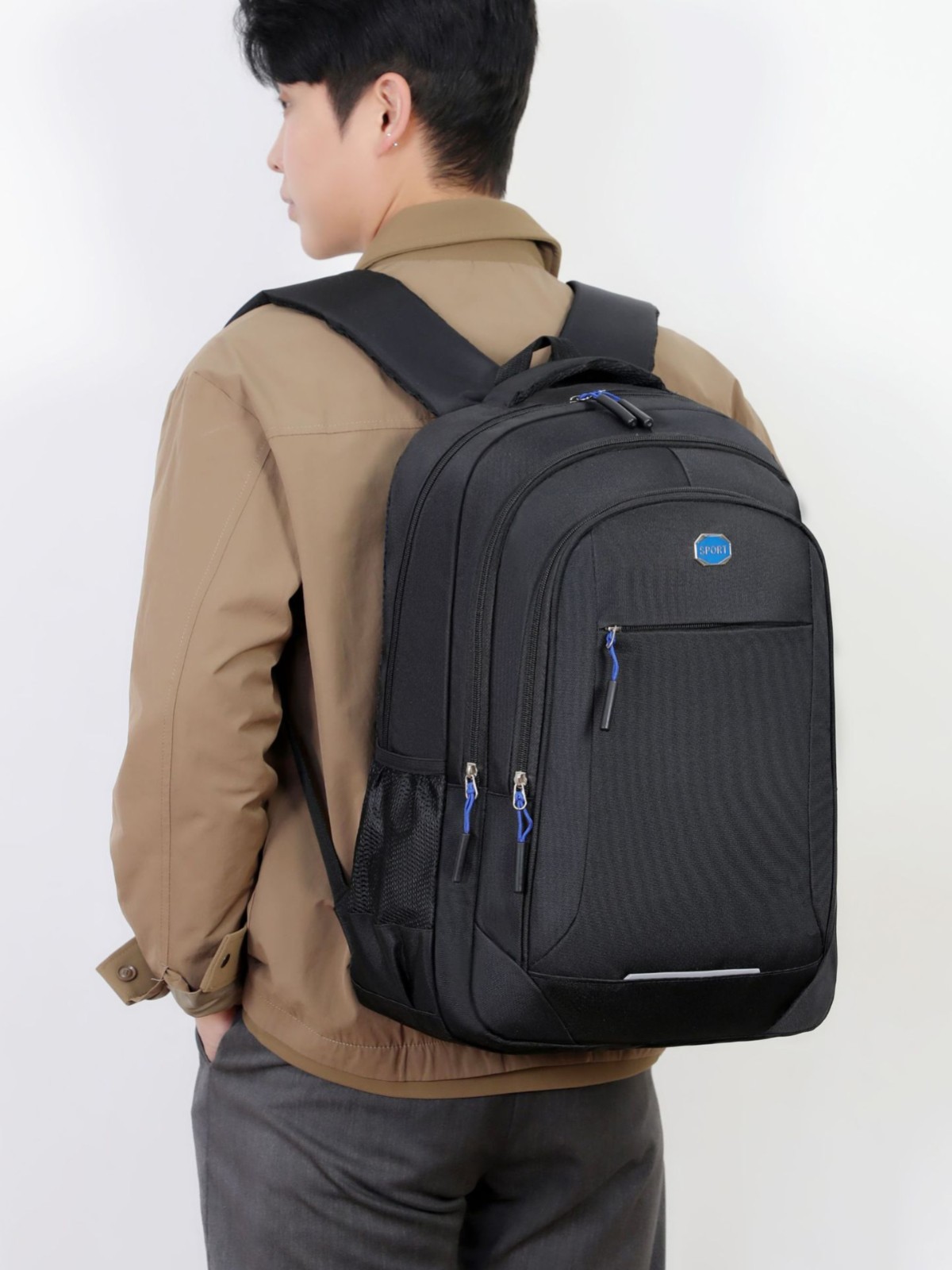 Mochila de computadora de negocios ocio transfronterizo tela oxford mochila de viaje duradera impermeable lote de hombres mochila de gran capacidad