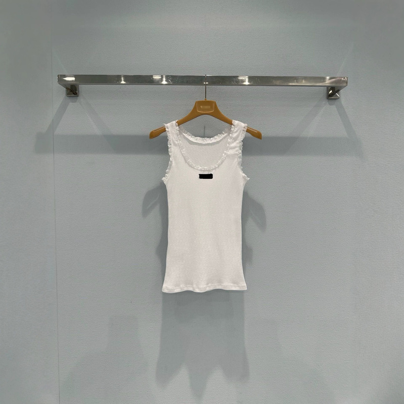 Mm Nanyou 26 New Summer Style Lace Hollow-Out Knitted Camisole Slimming Top + Triangle Panties