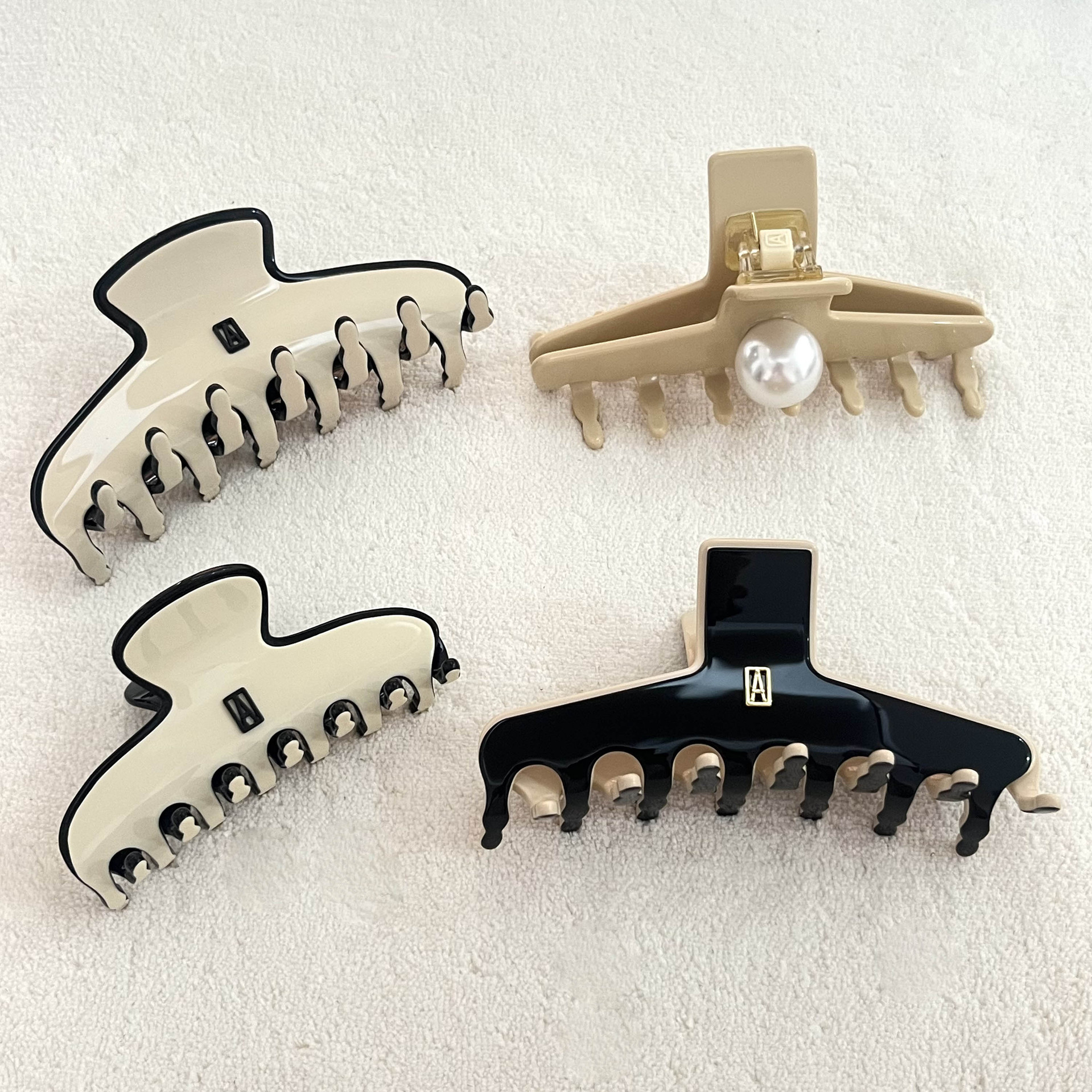 Alexander Classic Simple Contrast Shark Clip Fashionable All-match Women's Hairpin Grab Clip High-end Sense Hairpin Hair Accessories