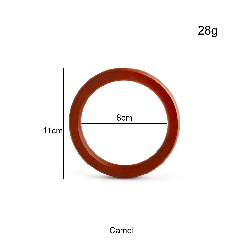 Fábrica de suministro directo de bolsas de gancho redondas de madera 14CM mangas de anillo de madera 11CM accesorios de bolsas