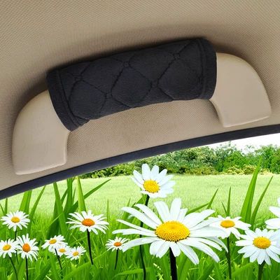 Inner Armrest Protective Cover Flannel: Sürətlər qutusu və əl tormozu başlıqları - diamond-black-roof-pull-gloves-1-pair