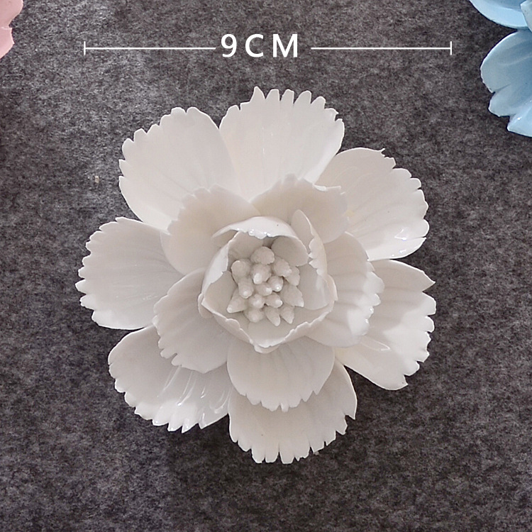 Decoración de Pared de Flores en Cerámica Tridimensional para Sala de Estar y Dormitorio image 28