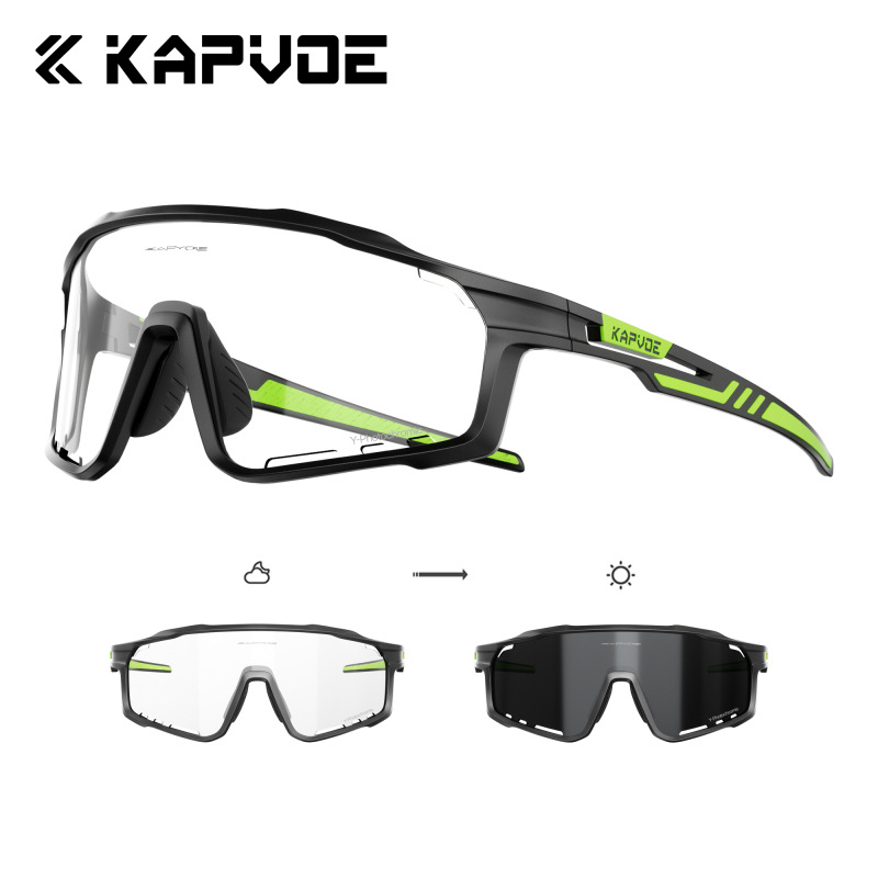 Gafas Fotocromáticas Profesionales de Ciclismo de TR90, Cortavientos, Apto para Miopía, para Ciclismo