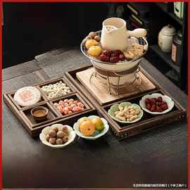 围炉煮茶罐罐茶壶烤奶茶陶壶煮茶器具配件全套装烤火炉炭炉煮奶茶