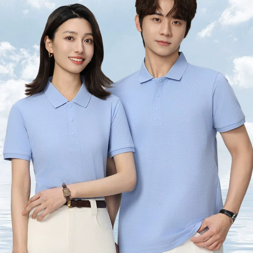 Футболка-поло из чистого хлопка с коротким рукавом на пуговицах, рабочая униформа, корпоративная рекламная одежда, оптовая продажа, одежда для мероприятий, футболка с печатью
