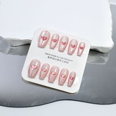 【皎瓏】手工穿戴甲新款晶石貓眼穿戴式穿戴甲甲片工廠直發指甲貼