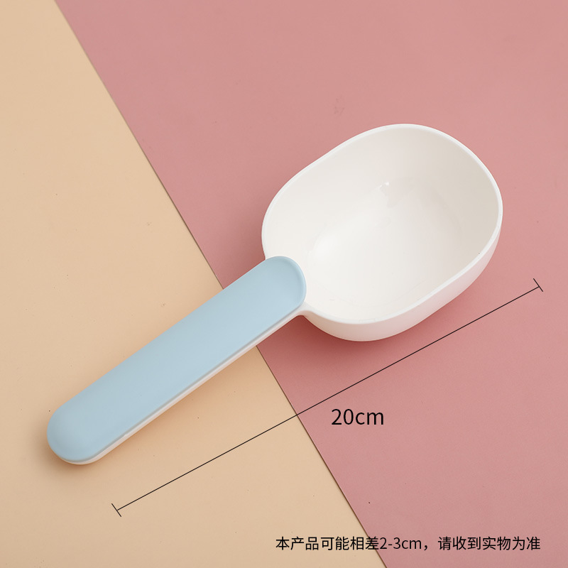 【Azul y blanco】 Cuchara de comida para mascotas