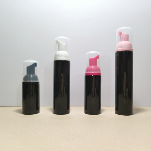 30ml60ml100ml black foam bottle hand sanitizer mousse bottle facial cleanser foaming bottle PET plastic