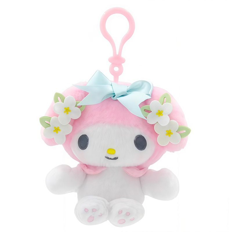 正版授权三丽鸥花卉系列HelloKitty库洛米美乐蒂毛绒公仔挂件玩偶|undefined