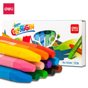 Deli color oil painting stick children's art painting graffiti color crayon suit 12/18/24 stationery wholesale