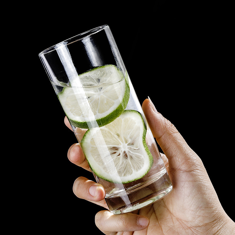 Taza de jugo recta resistente a altas temperaturas casera taza de limón taza de té de café de avena taza de leche